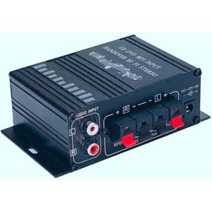 Hi-Fi 20Wx2 Mini Stereo Versterker DC12V Twee Kanaals O Player Ondersteuning Telefoon Dvd Input Voor Motorfiets Auto Thuis