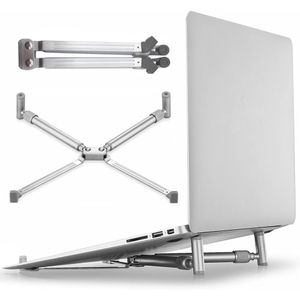Verstelbare Opvouwbare Aluminium Laptop Stand X Stijl Desktop Notebook Desktop Holder Stand Voor 7-15 Inch Macbook Pro Air chromebook