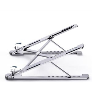 Aluminium Laptop Stand Opvouwbare Laptop Houder Voor Office Laptop Cooling Stand Met 8 Niveaus Hoogte Aanpassing