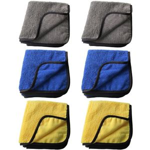 16X16Inch Grote & Dikke Microfiber Doekjes, Niet-schurende Microfiber Handdoeken Voor Thuis, poetslappen Voor Auto 'S, Doek Wi