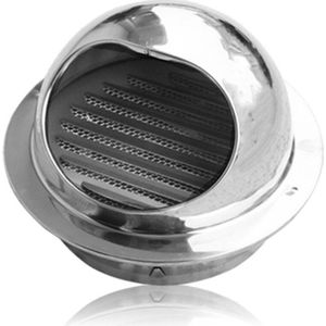 250Mm Rvs Afzuigkap, Muur Muur Vent Cap, air Vent Bull Neus Badkamer Extractor Outlet Grille Lamellen