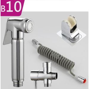 Goedkope Legering Handheld Shattaf Bidet Set Voor Muur Gehangen Wc Luier Koud Warm Water Kraan 3 Manier Diverter Kit