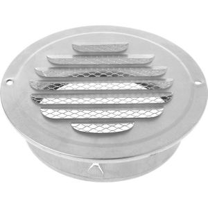 1Pc Rvs Buitenmuur Air Vent Grille Ronde Ducting Ventilatie Roosters