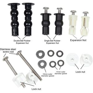 Universele Toiletbrillen Cover Schroef Bouten Set Toiletbrillen Accessoires Wc Cover Fixing Tool Hardware Vervangende Onderdelen Kit