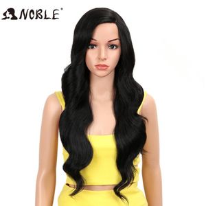 Noble Synthetische Pruik 26 Inch Golvend Hittebestendige Pruik Synthetische Lace Front Pruik Voor Vrouwen Rood 613 Pruik Party Pruik cosplay Pruiken