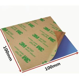 100*100 Mm 0.3/0.5/1/1. 5/2/3 Mm Cooling Silicone Thermische Pad Vel Dubbele Kanten Lijm Laptop Computer Cpu Gpu 3W siliconen Pads
