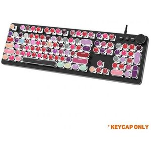 104 Stks/set Pbt Universele Ronde Key Cap Keycaps Voor Cherry Mx Mechanische Toetsenbord Universele Backlit Ronde