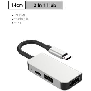 Usb C Hub Type C Naar Multi Usb 3.0 Hdmi Vga RJ45 Sd Kaartlezer Voor Macbook Pro Adapter USB-C 3.0 Splitter Poort USB-C Hub