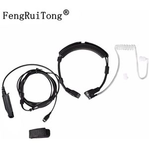 Voor Baofeng UV-9R Plus BF-9700 BF-A58 Telescopische Keel Trillingen Mic Oortelefoon Headset UV-XR UV9R GT-3WP Walkie Talki