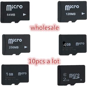 Grote ! 10 Stks/partij 2 Gb 1 Gb 128 Mb 256 Mb 512 Mb Micro Tf-kaart Microsd Geheugenkaart (secure Digital) transflash Kaart