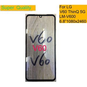 10 Stks/partij Voor Lg V60 Thinq 5G LM-V600 Touch Screen Panel Voor Outer Glazen Lens Voor Lg V60 Thinq lcd Glas Vervanging
