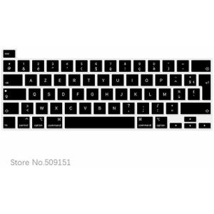 Azerty Frans Keyboard Cover Protector Skin Eu Versie Voor Macbook Pro 16 Inch Met Touch Bar En Touch id A2141