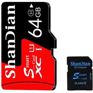 Shandian Rode Tf/Micro Sd Auto Cd Speler Geheugen Capaciteit Uitbreiding 8Gb 16Gb 32Gb 64Gb 128Gb Gratis Komt Met Sd Adapter