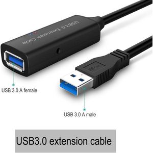 Actieve Usb 2.0/Usb 3.0 Extension Cable Cord 10 M 15M 5M Usb Verlengkabel Met Versterker/Booster Voor Pc Laptop