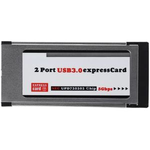 2 Port Usb 3.0 Express Card Expresscard 34 Mm/54 Mm Verborgen Adapter Voor Laptop