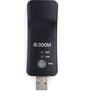 300Mbps Wifi USB Repeater Universal Wireless Wifi Adapter Netwerkkaart Wifi WPS Repeater Ap-modus voor Samsung LG sony TV
