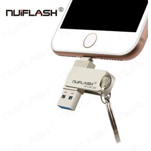 USB Flash Drive 128GB 256GB Memory Stick Externe Opslag voor iPhone 3in1 Foto Stok USB3.0 Thumb Drive Compatibel iPhone iPad