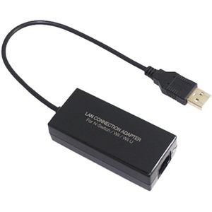 Verbinding Adapter Bedrade Usb Ethernet Netwerkkaart 100Mbps(100M) usb 2.0 Voor Nintend Ns Voor Schakelaar/Voor Wii/Voor Wi Ie Console Rj-