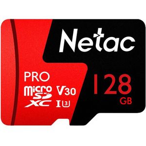Netac Microsd 128 gb P500 Pro Klasse 10 geheugenkaart microSDXC V30 U3 UHS-I Flash Card 128 gb voor mobiele telefoon