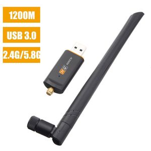 Draadloze Wi-fi Usb Ethernet Adapter Ac 1200Mbps Dual Band 2.4/5Ghz 802.11AC Netwerkkaart Usb 3.0 Ontvanger dongle Met Antenne