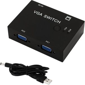 4 Poorten Switcher Splitter Vga Video Switch Adapter Converter Box 4 Manieren Voor Pc Monitor Accessoires 2 Poort Vga Video switch Switcher
