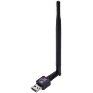 600M Usb 2.0 Wifi Router Wireless Adapter Netwerk Lan Card W/5dBI Antenne Voor Laptop/Computer/internet Tv/Media Spelers