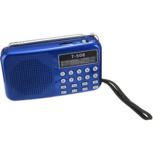 T508 Mini Draagbare Led Licht Stereo Fm Radio MP3 Muziekspeler Tf Usb Speaker