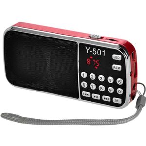 Y-501 Digitale Draagbare O Lcd Digitale Fm Radio Speaker Usb Mp3 Muziekspeler