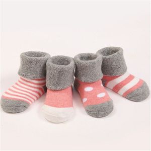 4Pcs 0-3Y Katoen Pasgeboren Baby Sokken Lente Zomer Baby Boy Meisje Sokken Sokken Baby Peuter Kinderen Anti Slip Vloer sokken