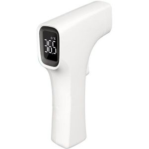 Contactloze Oor Voorhoofd Infrarood Thermometer Digitale Lcd Body Koorts Temperatuur Meet Tool Voor Baby Volwassen Thuis Met Zak Wit