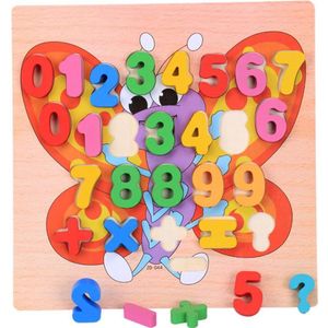 Kind Koppelingsplaat Houten Puzzel Kindje Digitale Brief Vorm Puzzel Vroeg Leren & Onderwijs Speelgoed Kleurrijke Voor Kinderen