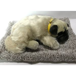 Snurken Hond Slapen Hond Met Simulatie Pluche Speelgoed Auto Decoratie Indoor Decoratie Adsorberen Formaldehyde Zuiveren De Lucht