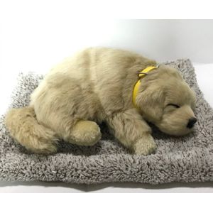 Snurken Hond Slapen Hond Met Simulatie Pluche Speelgoed Auto Decoratie Indoor Decoratie Adsorberen Formaldehyde Zuiveren De Lucht
