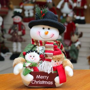 Kerstcadeaus, pop, familie, oude man, sneeuwpop, Kerst decoraties