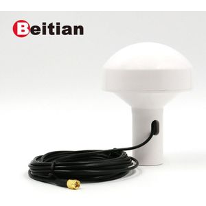 Beitian, Marine Gps-antenne, Paddestoelvormige Case, Gps L1:1575.42 Mhz, RG174 Kabel, 5.0 M, SMA-J Connector, BS-745AJ