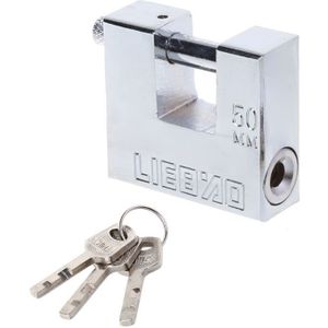 Staal Inbreker Hangslot Beveiliging Veiligheid Lock Antieke Horizontale Opening