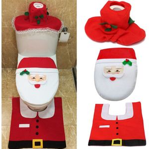 1 pcs Kerst Toilet Seat Cover Warmer Mat voor Wc WC Warm Pure Kleur Comfortabele Warme Europese Standaard Wc Accessoires