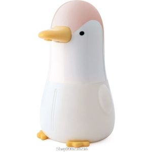 Leuke Pinguïn Automatische Zeepdispenser Touchless Inductie Foam Bubble Wasmachine Voor Kinderen Badkamer O01 20
