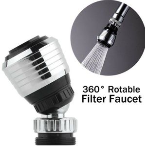 Universele Splash Filter Kraan 720 Graden Draaibare Kraan Spray Hoofd Draaibaar Keuken Badkamer Water Saving Tap Nozzle Spuit