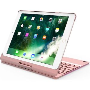 Voor Ipad 9.7 ''Draaien Kleurrijke Backlight Wireless Bluetooth Keyboard Case Cover Voor Ipad Air 2 1 Abs + Pc Fundas