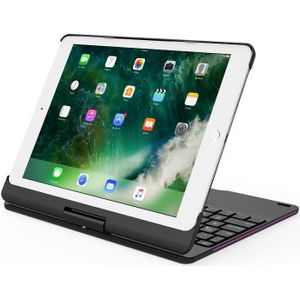 Voor Ipad 9.7 ''Draaien Kleurrijke Backlight Wireless Bluetooth Keyboard Case Cover Voor Ipad Air 2 1 Abs + Pc Fundas