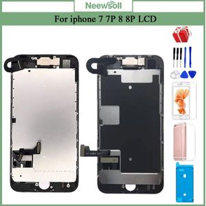 Voltooid Lcd Voor Iphone 7 7 Plus 8 8 Plus Superieure Lcd-scherm Montage Vervanging Met Front Camera + speaker +