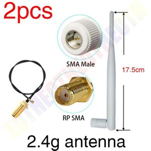 2.4Ghz Antenne Wifi 5dbi Sma Male Connector Iot 2.4Ghz Antena Omni-Directionele Router 2.4G Antenne RP-SMA mannelijke Pigtail Kabel