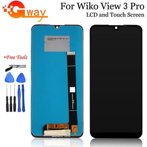 Voor Wiko View 3 / View 3 Lite Lcd Touch Screen Digitizer Vergadering Voor Wiko View 3 Pro Lcd telefoon Accessoires + Gratis Tools