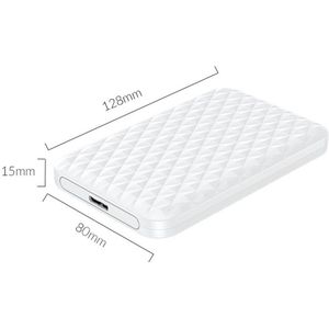 Plastic 2.5 Inch Externe Disk Case Box Externe Harde Schijf Voor Pc Hdd Ssd Doos Usb SATA3.0 Hard Drive Disk 6Tb