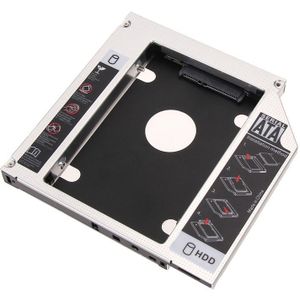 Aluminium 12.7Mm 9.5Mm Hdd Behuizing Tweede Sata Computer Harde Schijf Adapter Bay Caddy 12.7Mm Universele Cd/DVD-ROM Optische Bay