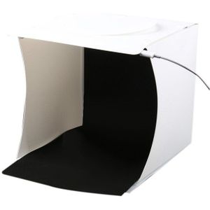 Mini Fotostudio Doos, 8.9X9X9.5 Inch Draagbare Fotografie Light Tent Kit, wit Vouwen Verlichting Softbox Met 40 Led Verlichting