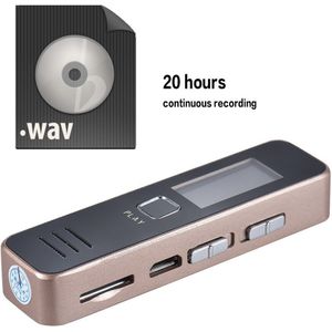 Digitale Voice Recorder MP3 Speler Mini Voice Recorder Ondersteuning 32Gb Tf Card Professionele Dictafoon 20 Uur Opnametijd