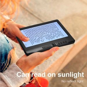 Portable 7 Inch 800 x 480P E-Reader Color Screen Glare-Free Built-In 4GB Memory Storage Backlight Battery Support Photo Viewing/