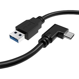 90 Graden Type C Lijn Voor Oculus Quest 2 Link Vr Headset Accessoires 4Meter Usb 3.1-Kabel Data Lijn